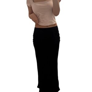 Forever 21 Black Maxi Skirt